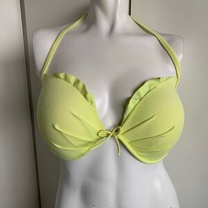 Victoria’s Secret 36DD chartreuse halter bikini top